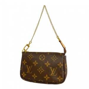 LOUIS VUITTON Brown Monogram Pochette Pouch